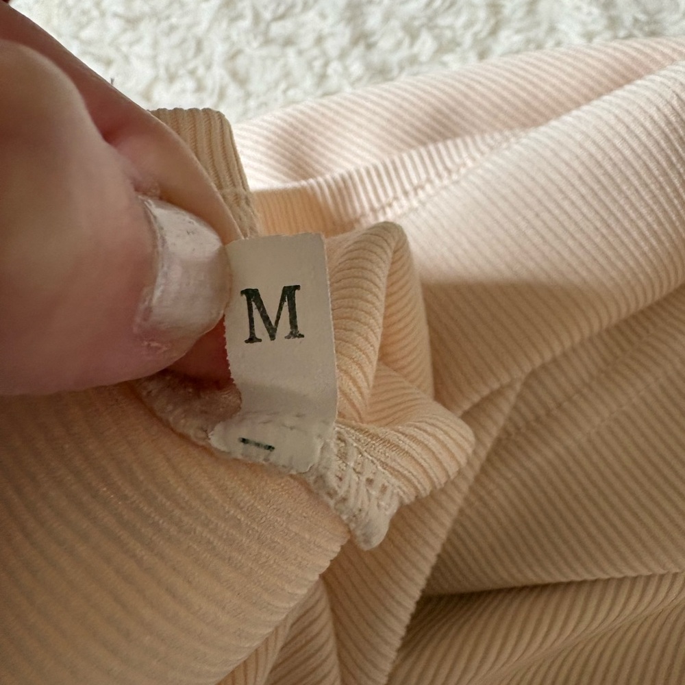 Cream Ribbed Tank Top - Picture 3 of 3